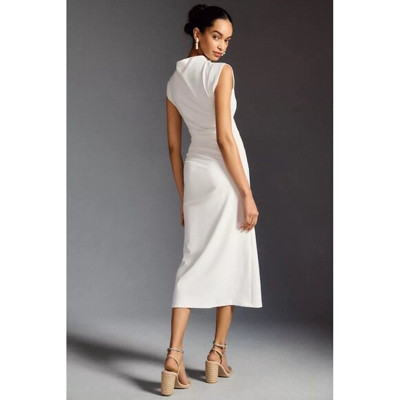 Anthropologie White Midi Dress - Picture 3 of 11